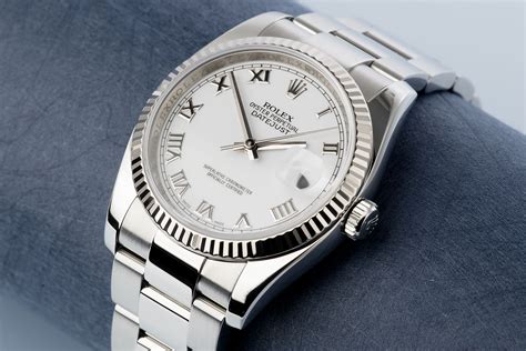 rolex 36 datejust white gold on wrist|Rolex Datejust price chart.